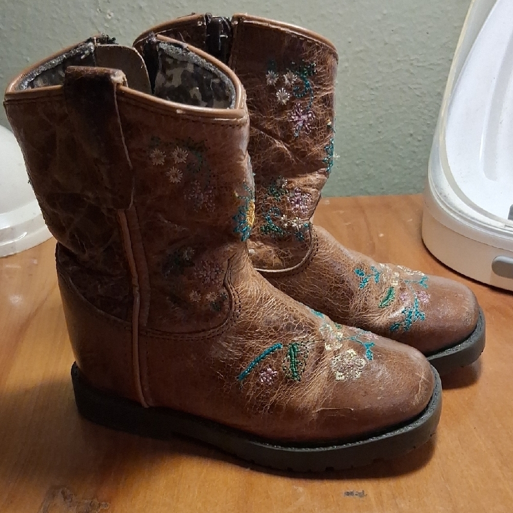 Shyanne Kids Floral Boots Size 7 Toddler